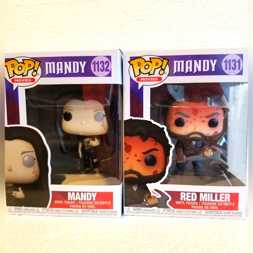 Funko pop! Lot Movies Mandy " Red Miller and Mandy " new,original